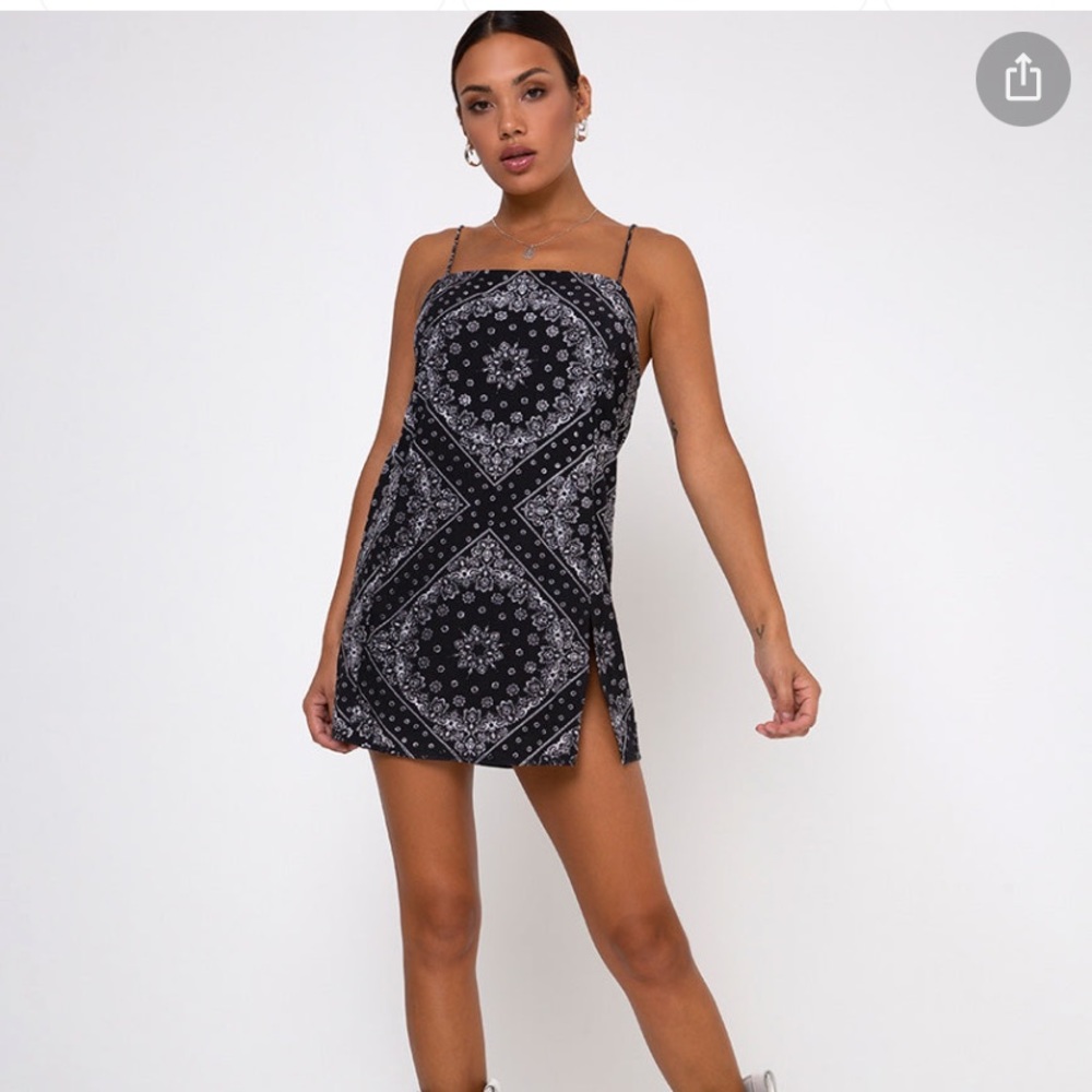 Bandana Print Motel Rocks slip dress
